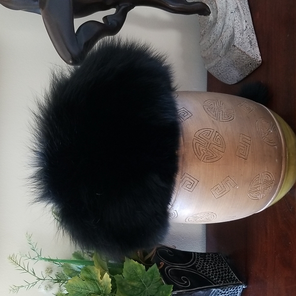 Genuine Fox Fur & leather hat - Picture 10 of 11